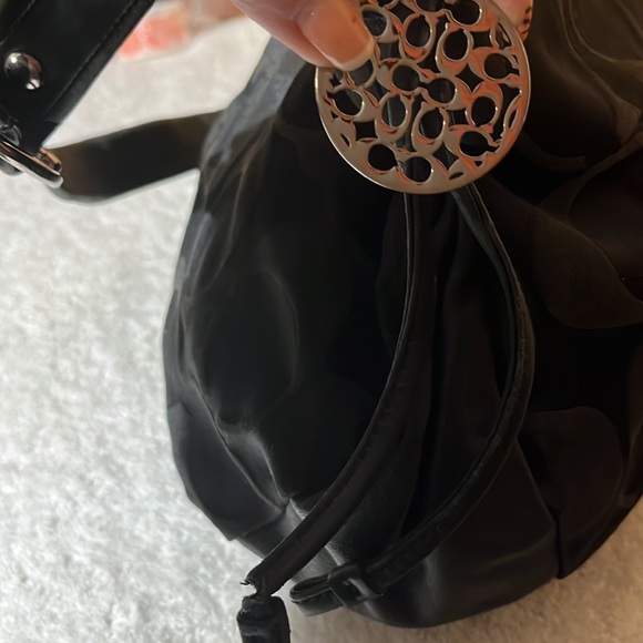 Coach black hobo style bag - Picture 5 of 11